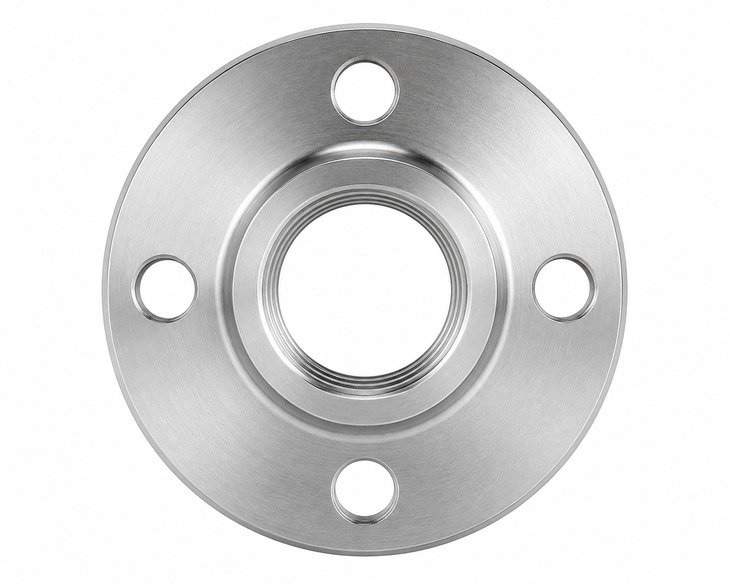 ねじ付きフランジ_03_7ねじ穴を示す主要製品図 Threaded Flange 03, main product view showing threaded bore
