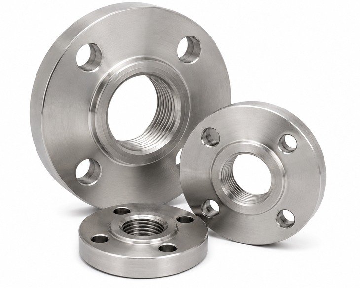 ねじ付きフランジ_06_7ねじ穴を示す詳細図 Threaded Flange 06, detail view showing threaded bore