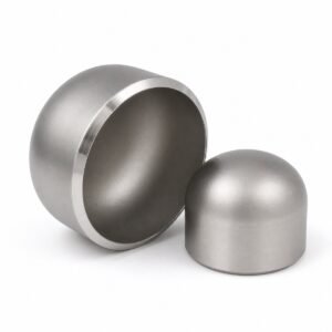 904L stainless steel pipe end caps with butt-weld bevel ends