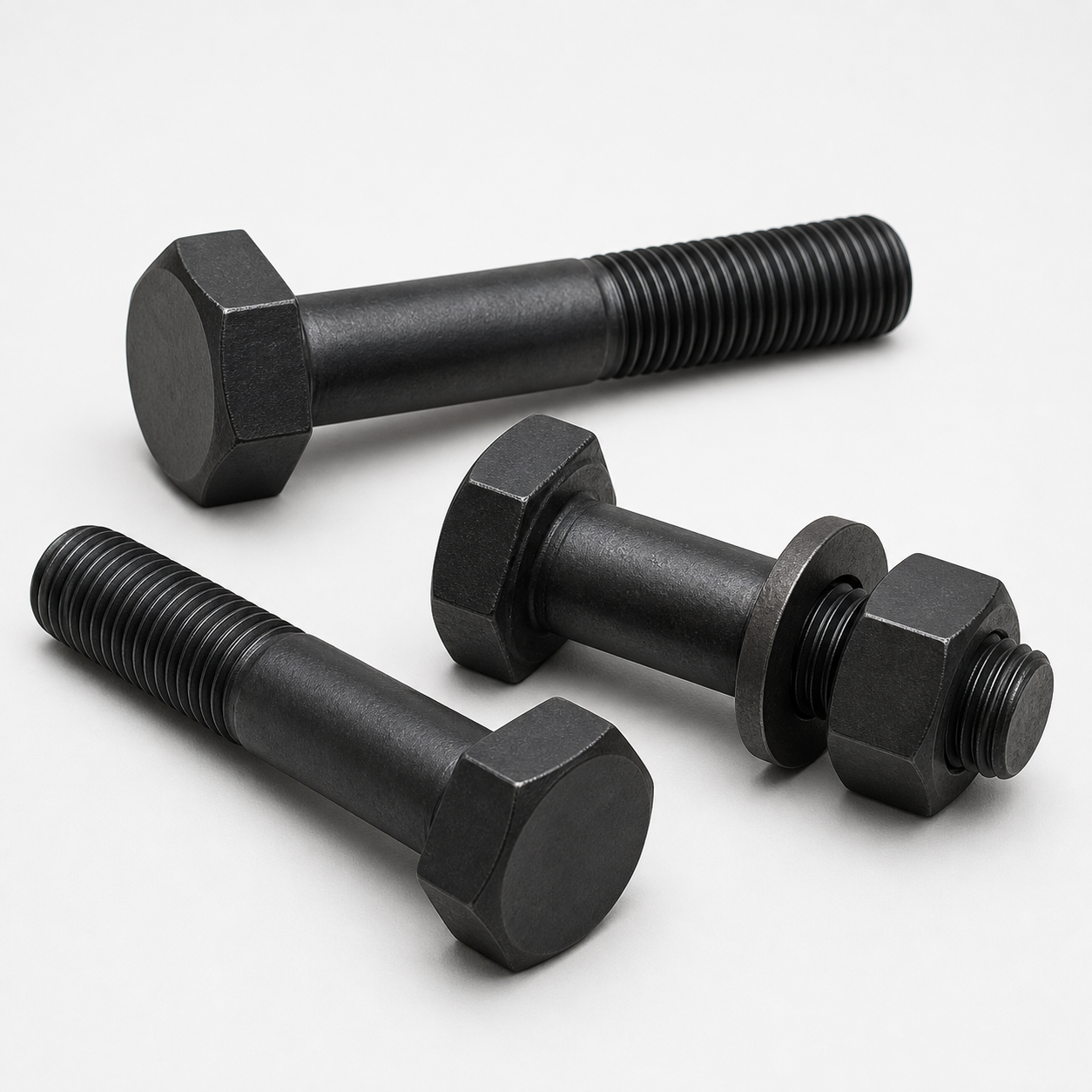 ASTM F3125 A490 Type 1 Heavy Hex Structural Bolts ASTM F3125 Grade A490 Type 1 heavy hex structural bolts with nut and washer