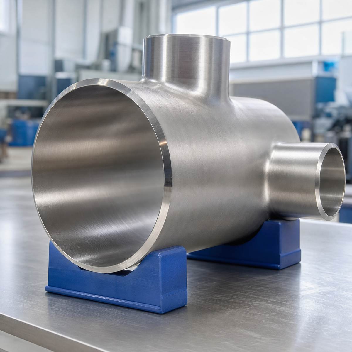 ASTM B366 Inconel 625 Benutzerdefiniertes ungleiches T-Shirts ungleiches T-Stück – hochglanzpoliertes, individuelles ungleiches T-Stück ASTM B366 Inconel 625 Custom Unequal Tee – bright polished custom unequal tee