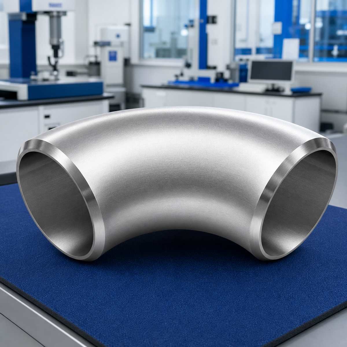 Legierter Stahl ASTM A234 WP91 90 Grad langer Radiusbogenadius – hochglanzpoliertlangem Radius ASTM A234 WP91 Alloy Steel 90 Degree Long Radius Elbow – bright polished 90 degree 1.5D long radius elbow