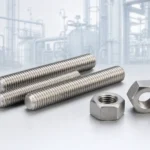 Incoloy 825 UNS N08825 corrosion resistant fully threaded stud bolts with heavy hex nuts