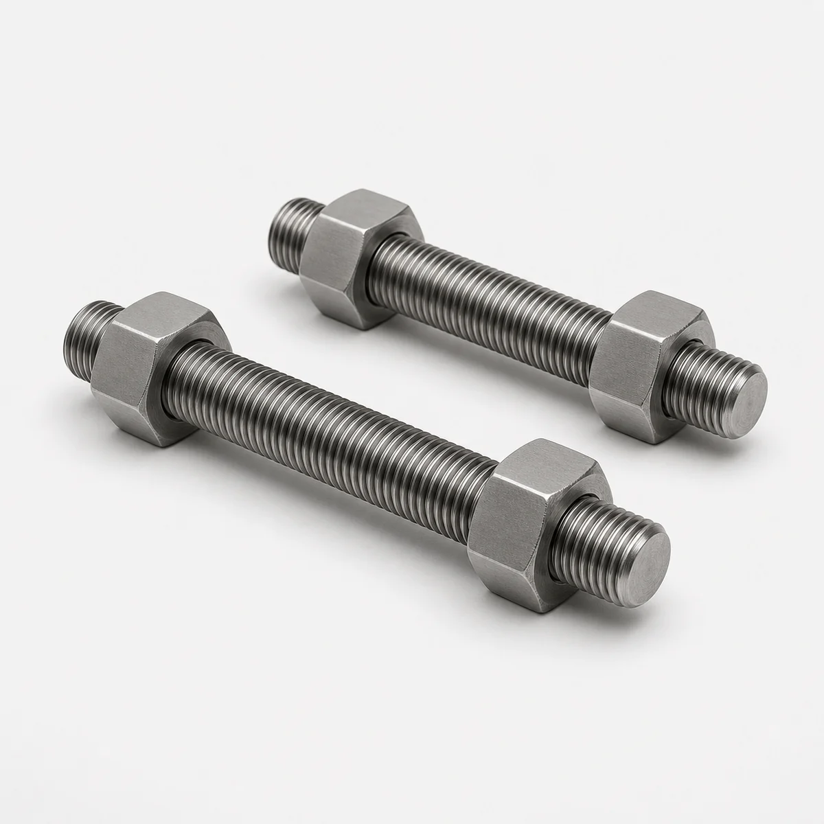 ASTM A193 Grade B6 410 martensitic stainless steel stud bolts with heavy hex nuts ASTM A193 Grade B6 410 martensitic stainless steel stud bolts with heavy hex nuts