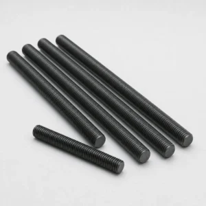 ASTM A193 Grade B7M matte black alloy steel threaded rods