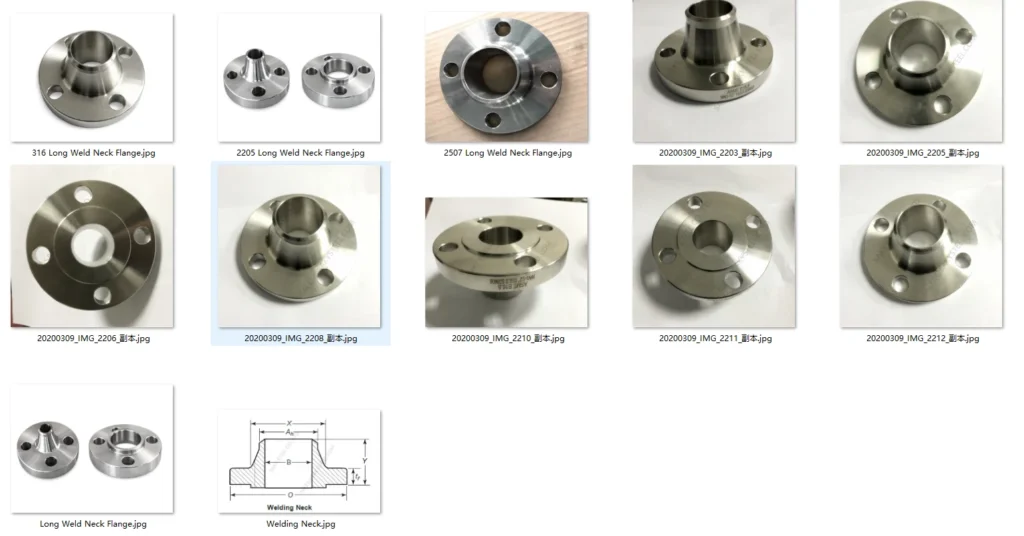 Weld neck and raised face flange company product photos